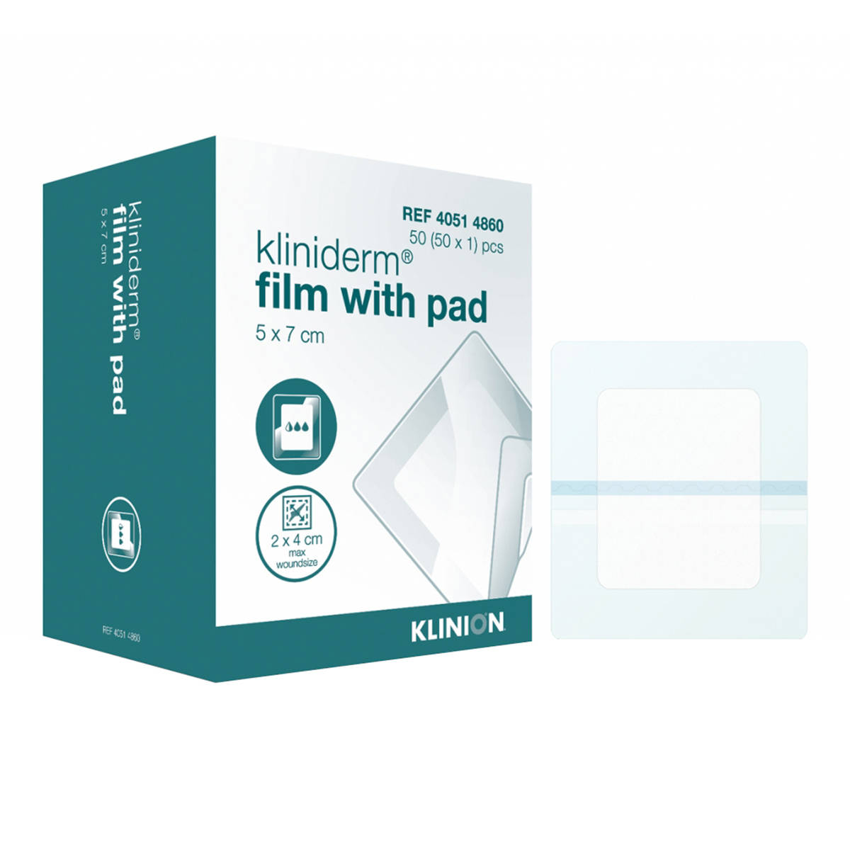 Film with pad dressing with box